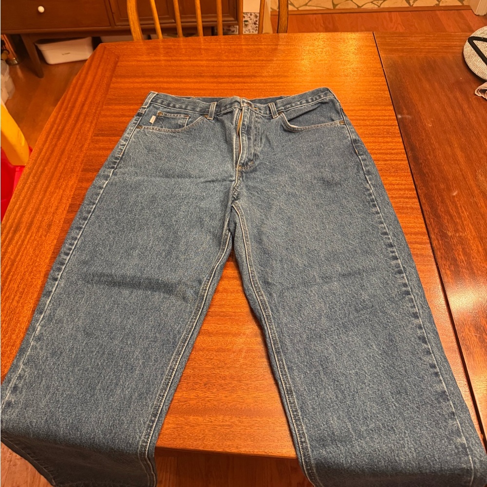 Carhartt Men's Straight Blue Jeans
